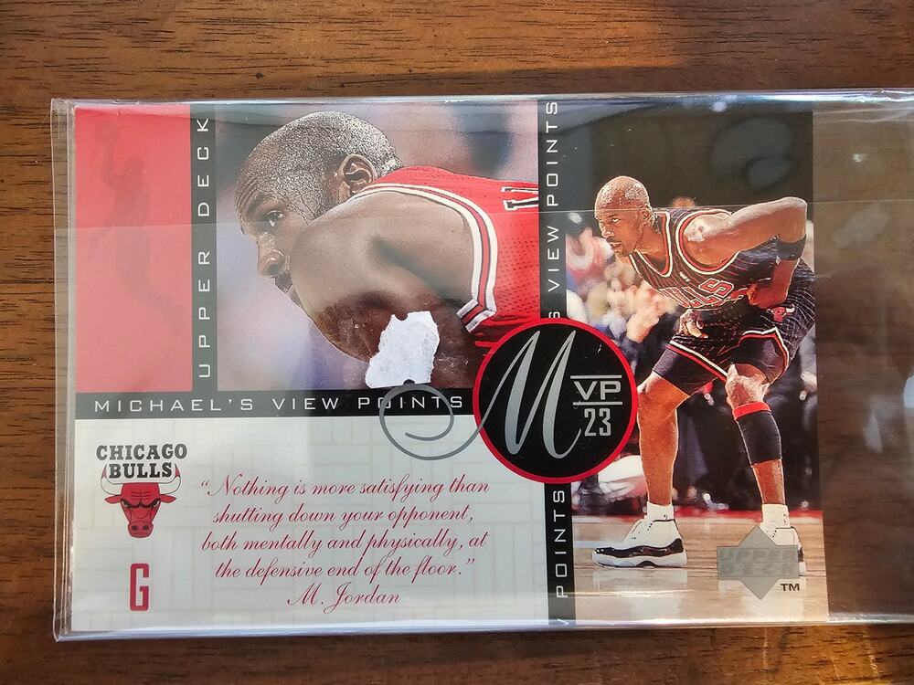 Michael Jordan 1997 Upper Deck #VP8 - View Points - NBA - Jumbo